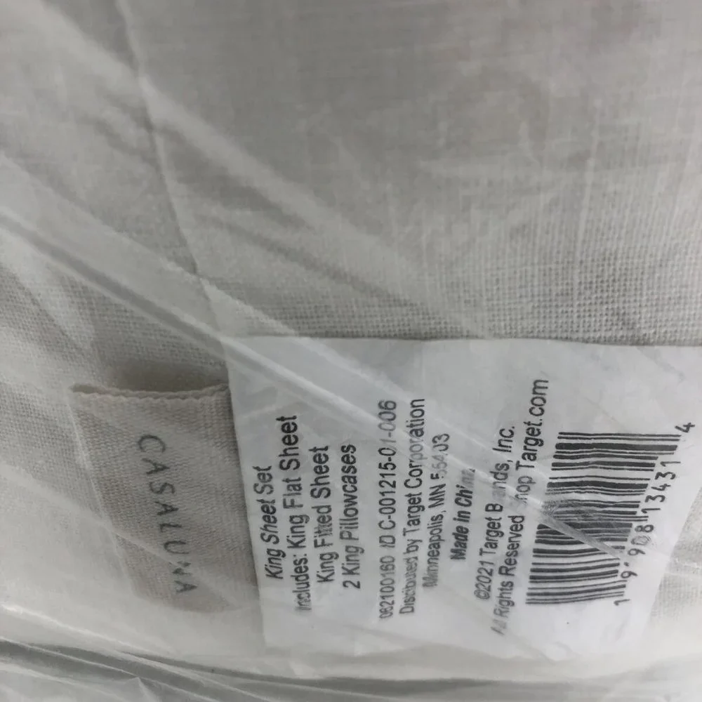 Casaluna Sheet Set King Size White